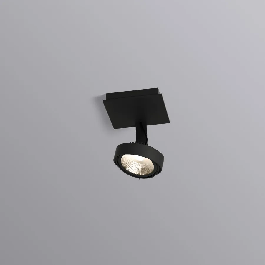 143168B2 (117200B0 + 901567B2 + 90053148) PLUXO black texture/ потолочный LED 2700K 1х10  х   