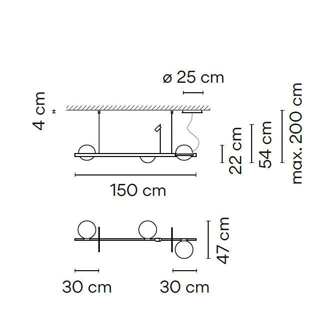 3734 18 /1A PALMA graphite/// подвесной LED 4х4,6  х   