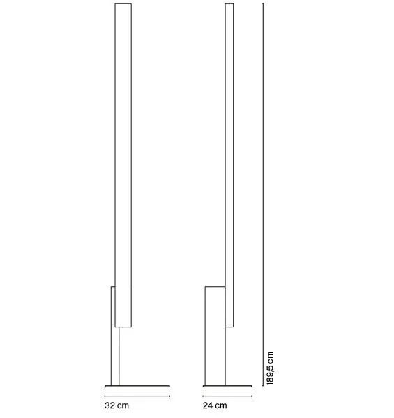 A690-004 HIGH LANE wenge/green напольный LED 2700K 1х35,4  х   