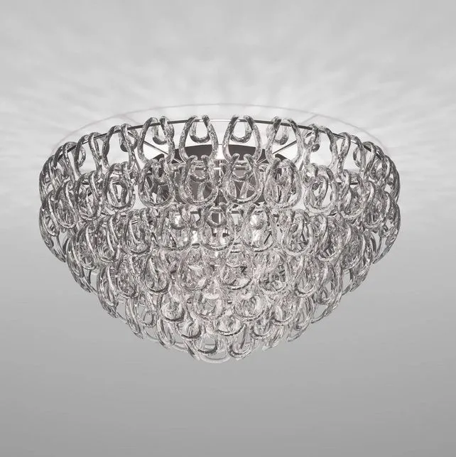 GIOGALI PL 80 CR/TR CR  Chrome/Transparent// потолочный E27 5х77  х   