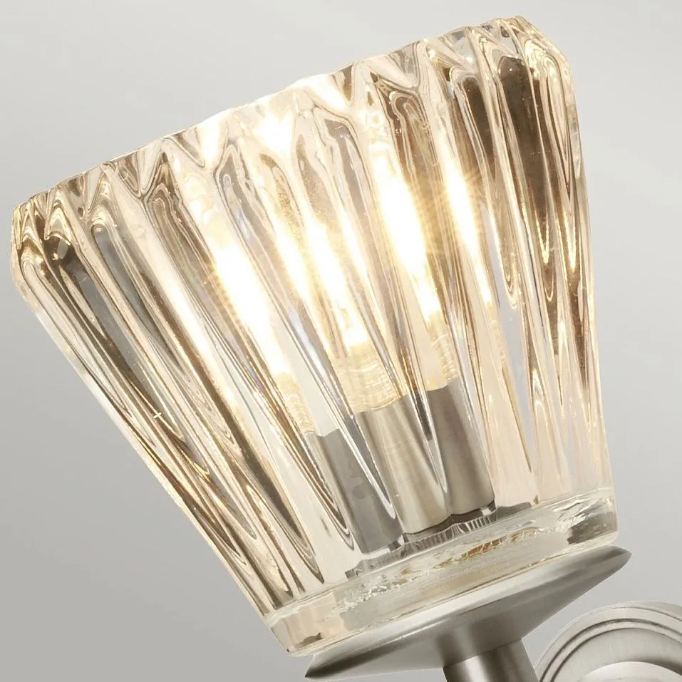 BATH-AGATHA-BN AGATHA никель/прозрачный// настенный G9 LED 1х3.5 LED 1х1   