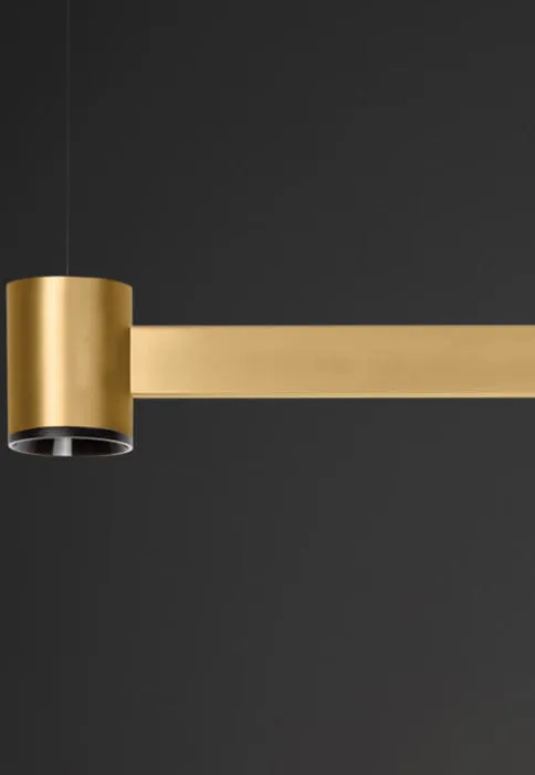 A3420010BG ART brushed gold/// подвесной LED 3х2.1  х   
