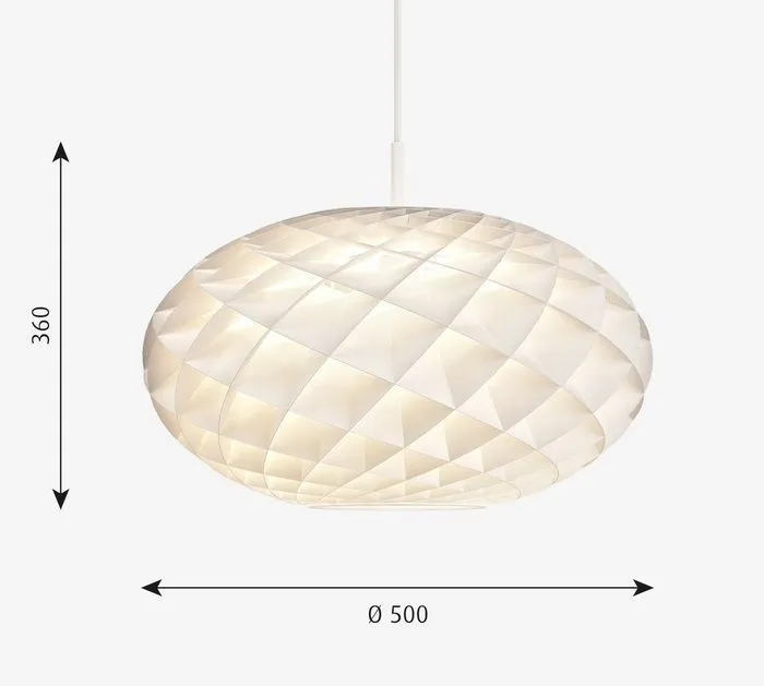 5741105939 PATERA OVAL matt white/// подвесной E27 1х40  х   