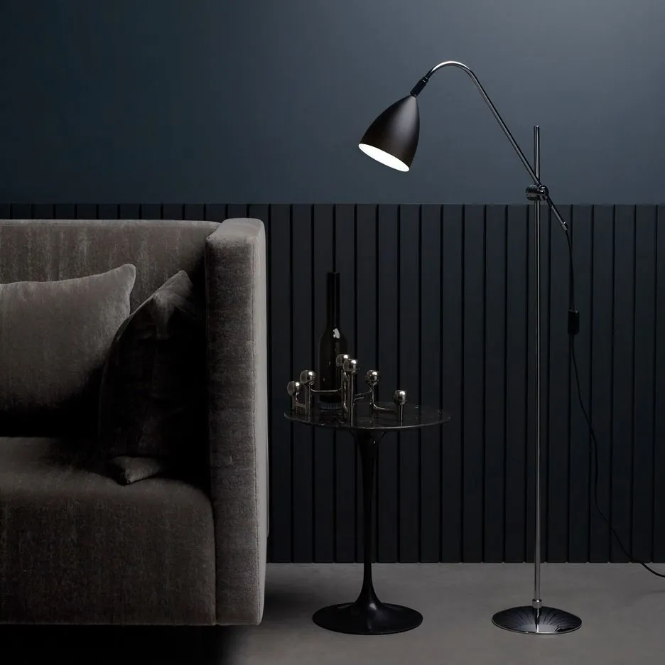 1223005 JOEL Polished Chrome/Matt black// напольный E27 1х42  х   