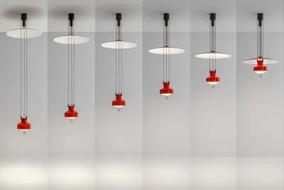 9310 SALISCENDI 1957 RED/WHITE// подвесной LED 1х36  х   