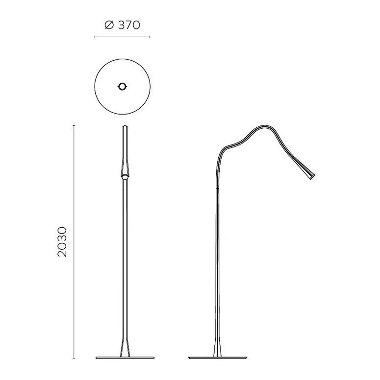 ACAM.004682 FLEXILED matt black/black// напольный LED 1х7  х   