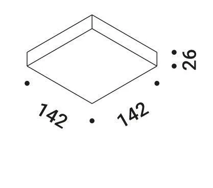 165903 SOL 1 matt white/// настенный LED 1х12,5  х   
