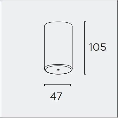 333 90 50 17 TUBE matt orange/ потолочный  х  х  333 90 50 17