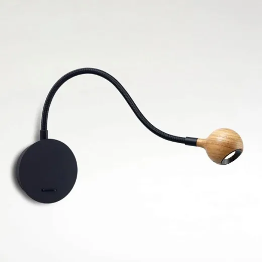 A670-001 N8 black/oak// настенный LED 2700K 1х2,1  х  A670-001