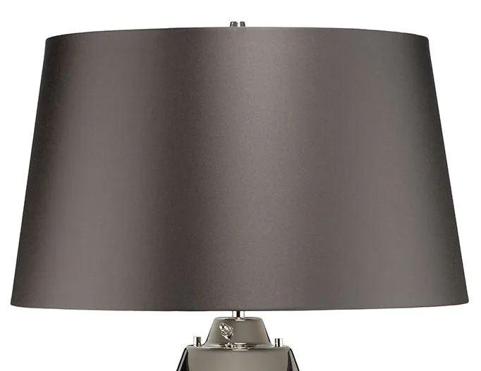 LENA-TL-L-SMOKE LENA дымчатый/никель/темно-серый// настольный E27 1х60 GU10LED 1х7   