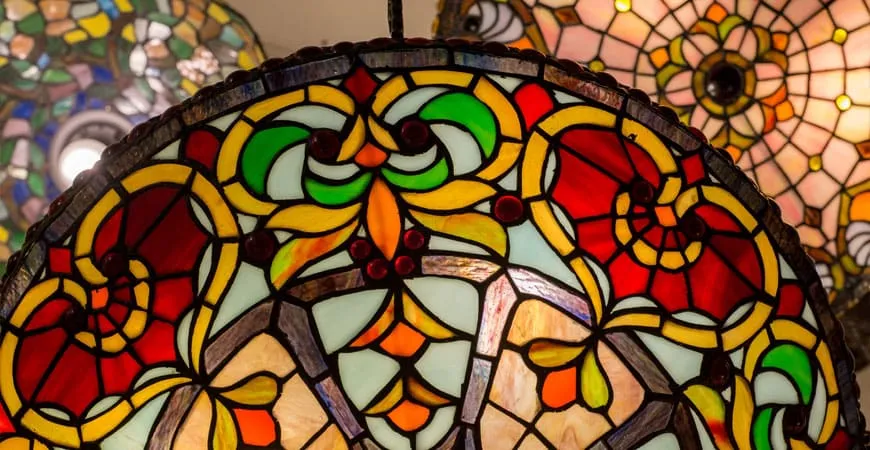Светильники Sunquadro | Stained glass art, Stained glass flowers, Art nouveau flowers