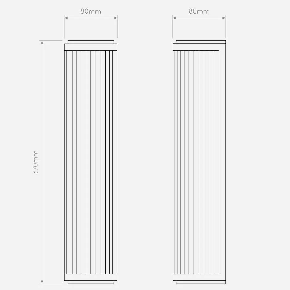 1380014 VERSAILLES 370 Bronze/Clear// настенный LED 1х14  х   