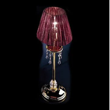 0118L01/118/1L VIOLET золотой/красный// настольный E14 1х40  х  0118L01/118/1L