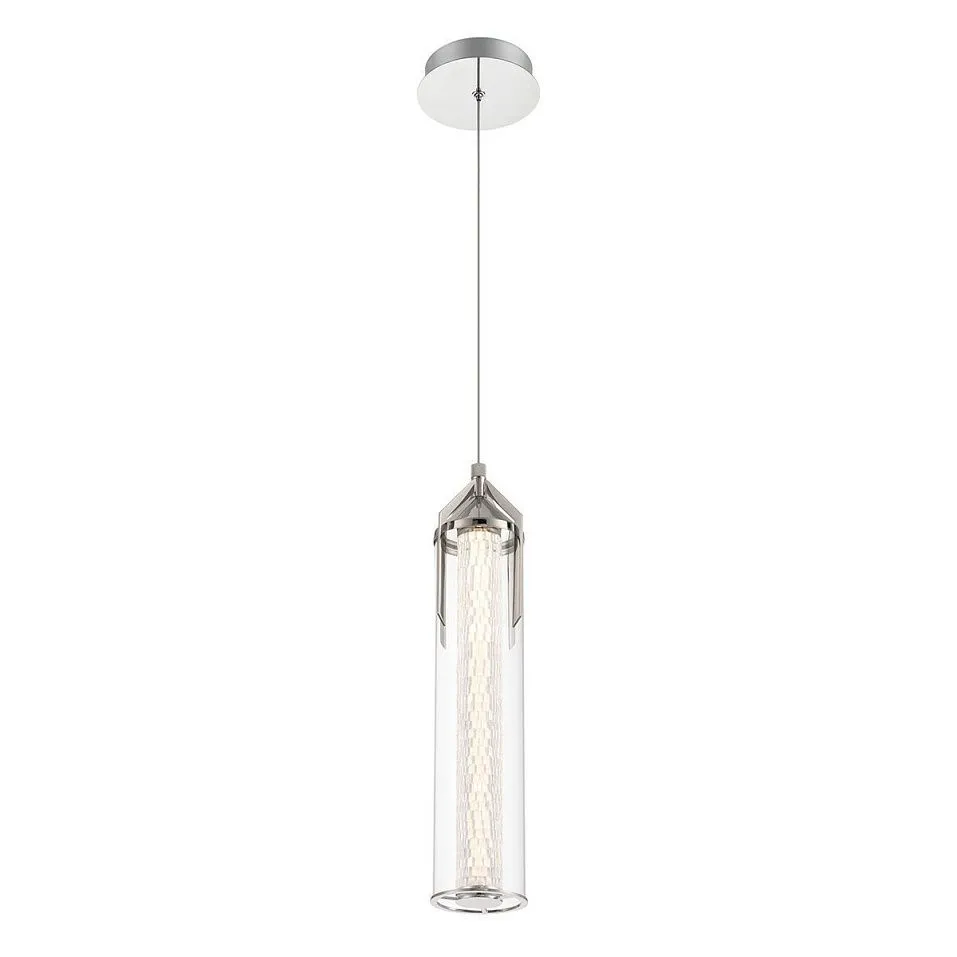 QN-ESPADA-1P-PC ESTRADA Polished Chrome/Clear//прозрачный подвесной LED 1х18  х   