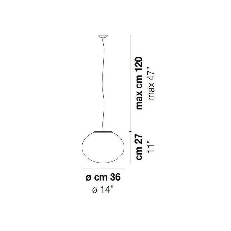 LUCCIOLA SP P BC/ST NI  nickel/white// подвесной E27 1х77  х   