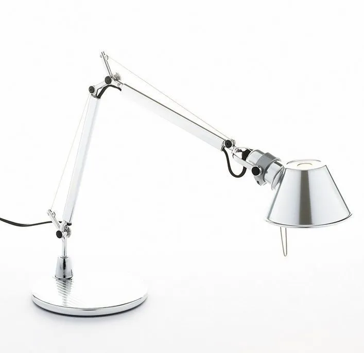 A 00 13 00 TOLOMEO micro polished alluminium/ светильник настольный E14 1х60  х   