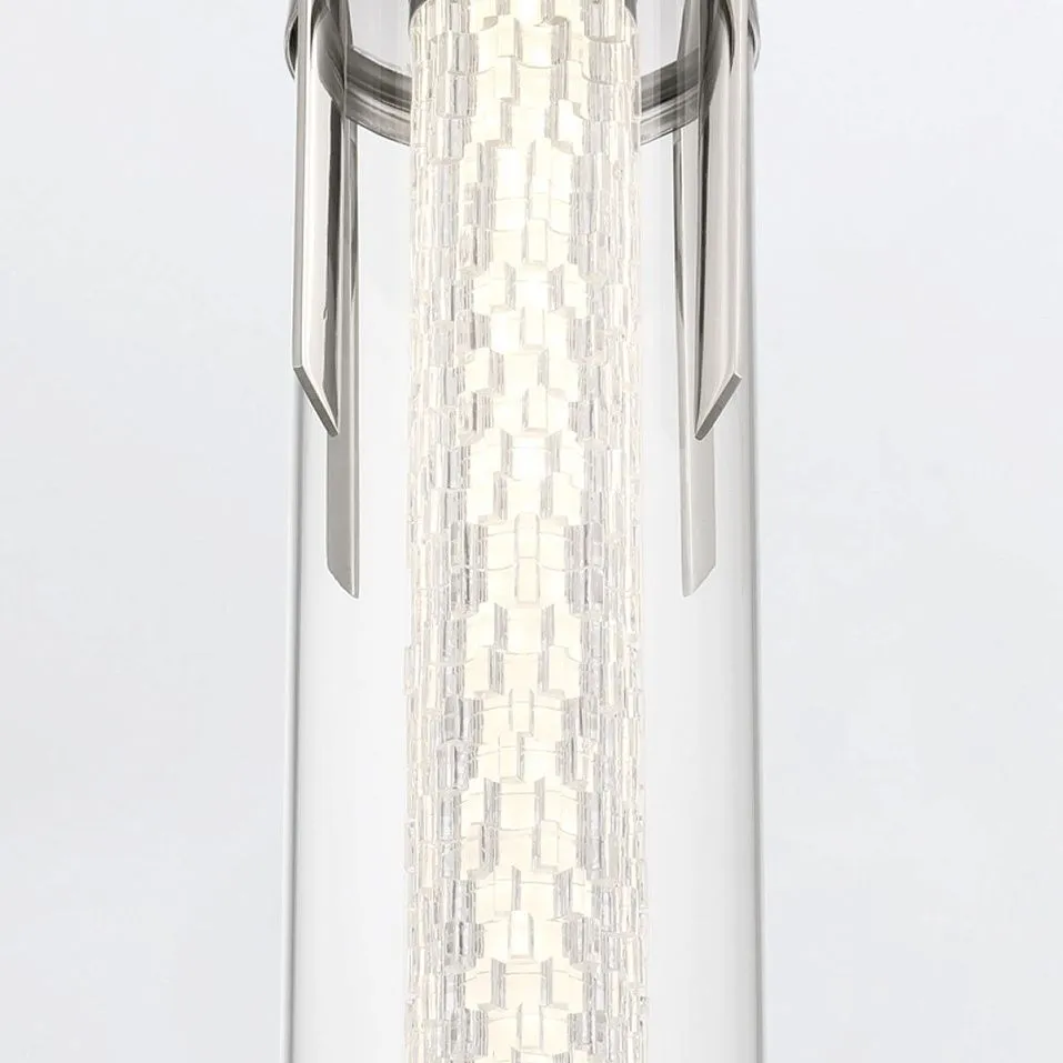 QN-ESPADA-1P-PC ESTRADA Polished Chrome/Clear//прозрачный подвесной LED 1х18  х   