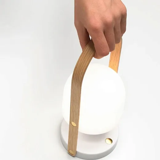 A657-081 FOLLOWME WOOD/WHITE// портативный LED 2700K 1х5  х  A657-081