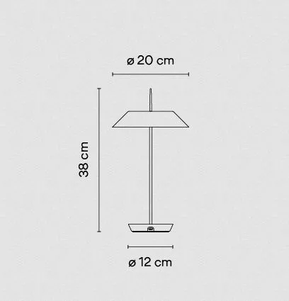 5495 23/16 MAYFAIR MINI warm/white// портативный LED 1х2.5  х   