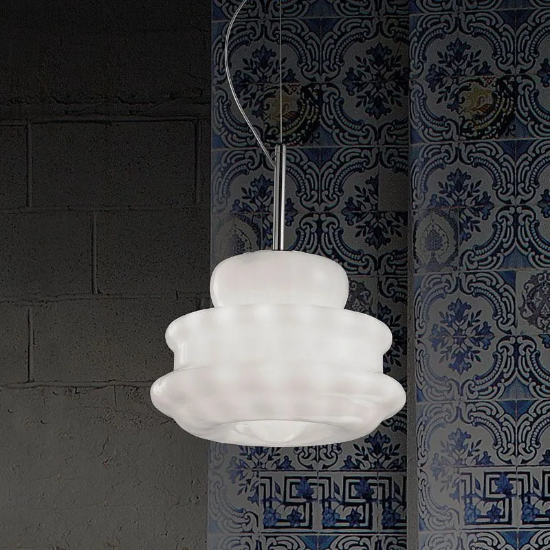 NOVECENTO SP P BC  CR  chrom/white// подвесной E14 1х60  х   