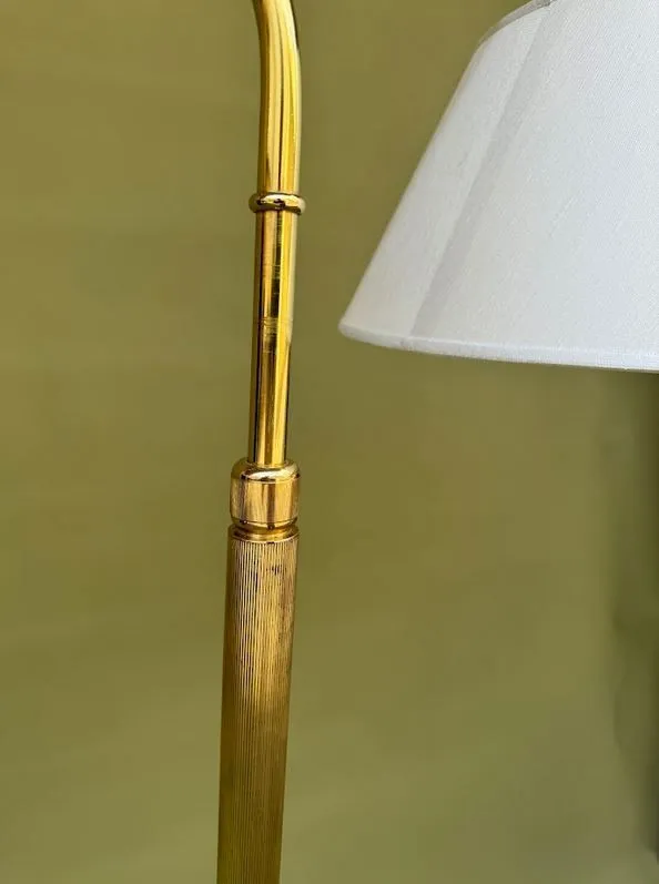 00/24/27/RIF27   antique gold/ivory shade// напольный Е27 1х60  х   