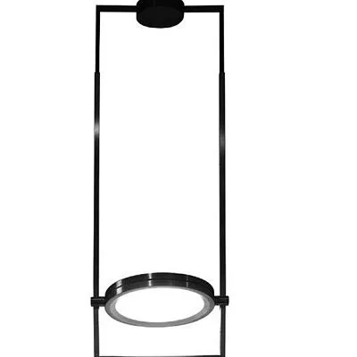 ACAM.002146 DORIAN black nickel/mirror// потолочный LED 1х17  х
