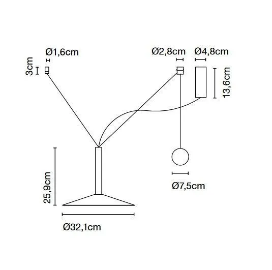 A699-010 MILANA black/ подвесной LED 1х8,3  х   