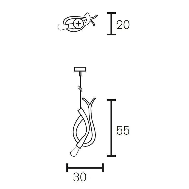 ED1XBLM EDISON'S TAIL matt black/// подвесной E27 1х25  х   