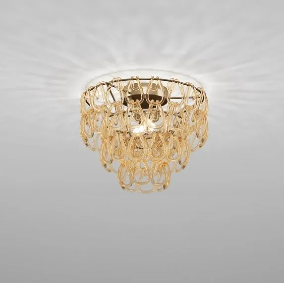 MINIGIOGALI PL 40 CR/AM BR MINIGIOGALI PL40 bronze/amber clear// потолочный E14 2х  х   