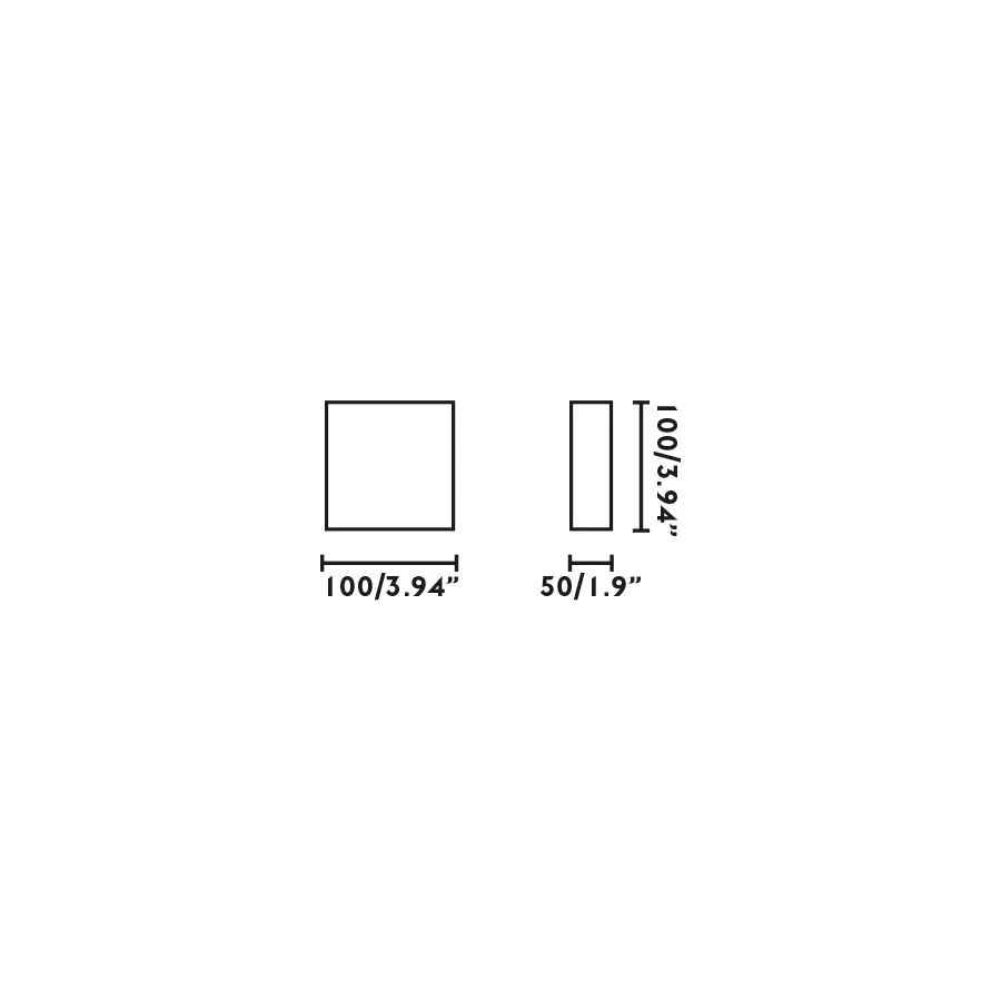 70405 KAULA 100 Inox///Opal настенный LED 2х4.5  х   