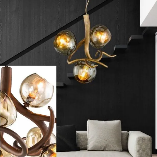 ERSA3B-GLBRO ERSA bronze /bronze // подвесной E27 3х60  х   