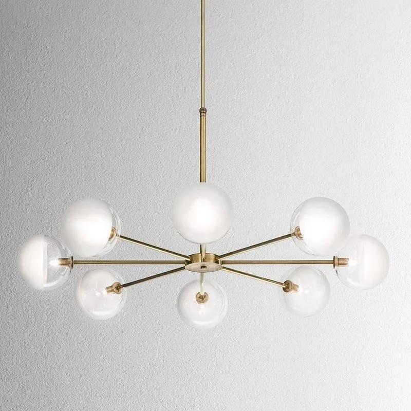 275.08.ONT MOLECOLA Brass/Crystals clear and frosted// подвесной G9 LED 8х5  х   