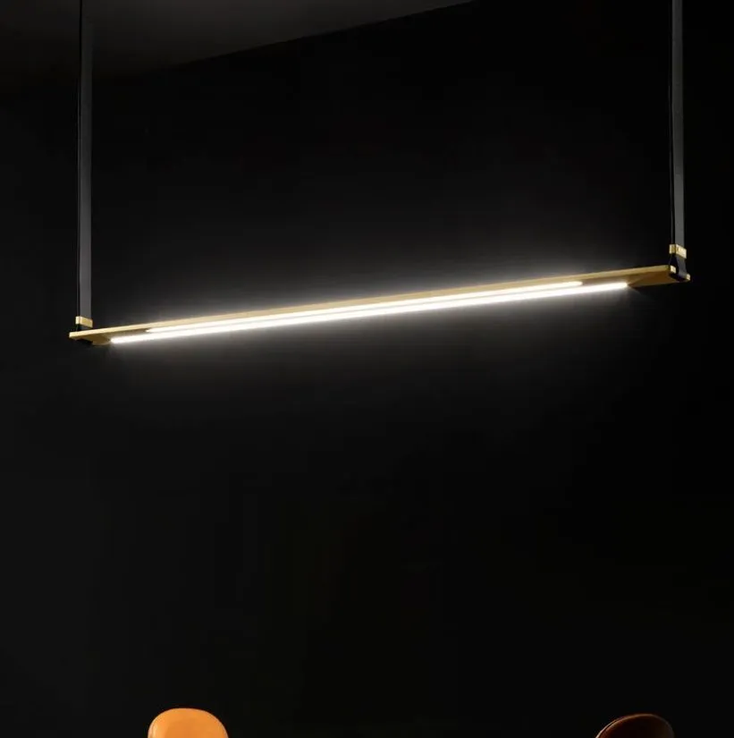 ERIDANIA 001 BL BELT ERIDANIA BLACK BELT/BURNISHED SATIN BRASS// подвесной LED 1х70  х   