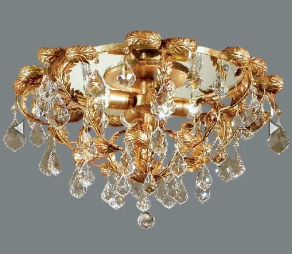 6695/P4 V2115  gold/transparent asfour// потолочный E27 4х60  х   