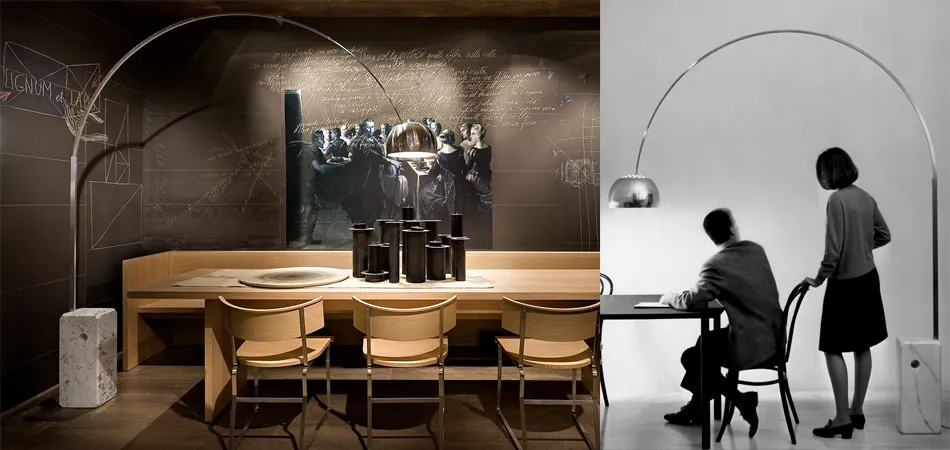 торшер из мрамора Arco, FLOS, Achille Castiglioni