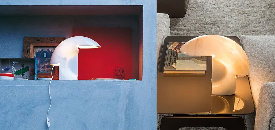 настольный светильник из мрамора Biagio, FLOS, Tobia Scarpa